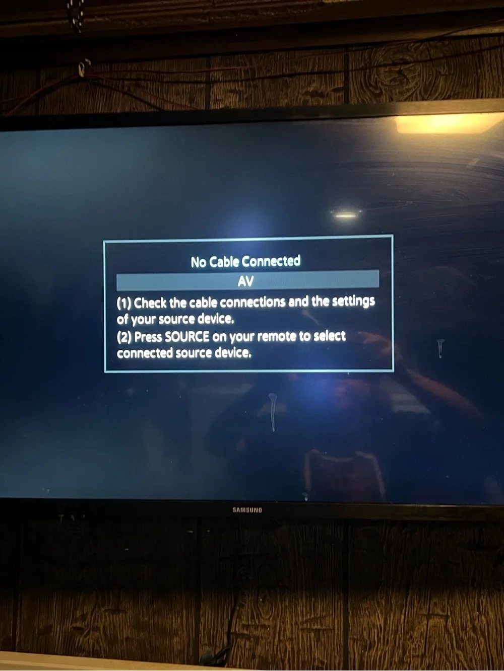 Samsung Black LED TV with Clear On-Screen Display